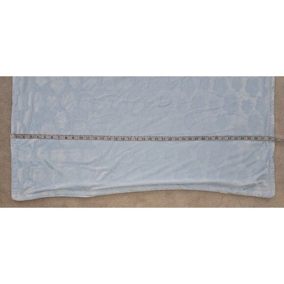 Clouds Blue Embossed Baby Blanket 29x39 Soft Fleece - Picture 5 of 7